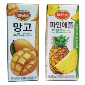 델몬트 190ml 파인애플 망고, 48개