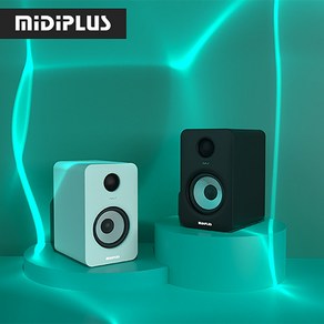 MIDIPLUS 미디플러스 MI5 II 5인치 블루투스 액티브 모니터 스피커 미디 작곡, 화이트