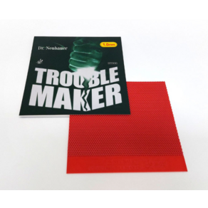 닥터 노이바우어 롱핌플 트러블메이커 TROUBLE MAKER 돌출러버 DNLP-8681, 적색 1.3mm, 1개