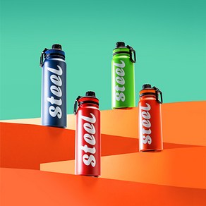 스틸 보온병 (630ml/760ml), 블루(760ml), 1개