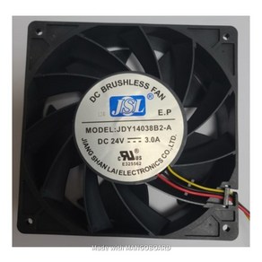 쿨링팬 140mm 24V 초초강력 UPS SMPS ESS 태양광인버터 전기차충전기 BMS 용접기 서버랙 채굴기 가성비 대형장비 38T 3핀 케이스 쿨러 냉각팬 DC팬 냉각기 산업, 1개