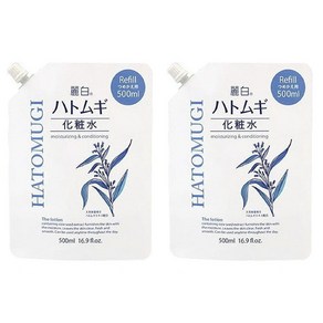 쿠마노 레이하쿠 하또무기 화장수 리필, 2개, 500ml