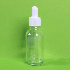 투명 화이트 유리 스포이드 30ml, 1개, 단일