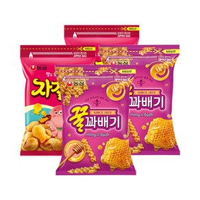 농심 대용량 자갈치 + 꿀꽈배기, 2세트, 600g