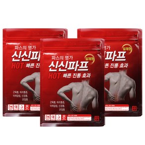 신신제약 신신파프 HOT 파스, 3개, 5매입