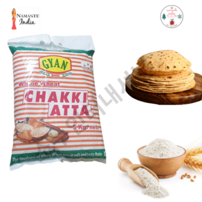 GYAN CHAKKI ATTA_5Kg/ 차키아타(통밀가루) 5kg, 5kg, 1개