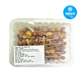 은행꼬치 400g 40개 며느리약초 깐은행 은행알, 생(찌지않고 얼린)은행꼬치, 1개