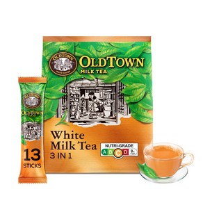 OLD TOWN 3 IN 1 Tea White Milk 16.9 Oz OLD TOWN 3 IN 1 티 화이트 밀크 16.9온스, 1개, 1개입, 479g