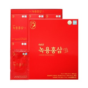 부모님 효도 선물 6년근 한삼수 녹용 홍삼진 30포, 70ml, 30개