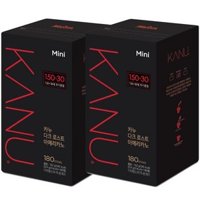 카누 다크로스트 아메리카노 미니 총300T, 2개, 180개입, 0.9g