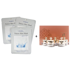 더후 천기단 화현 아이크림 5ml x 5개 여행용 세트[증정]_ 네이처 스킨 마스크 히알루론산 23ml 3매[본품] 구매시