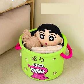 짱구는 못말려 짱구 자동차 차 카 수납바구니 간식 수납통 귀여운 수납박스, 1개, Geen
