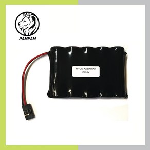 PORESO 6V AA 600mAh JAE-3P 니카드 Ni-CD RC 배터리, 1개