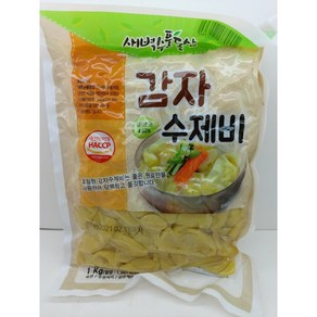 새벽수풀동산 감자수제비 1kg Haccp 인증 (하루 배송 99%), 1개