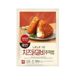 햇반쿡반 치즈닭갈비주먹밥 500g, 3개