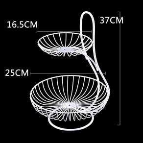 2단3단 디저트트레이 과일플레이트 3단, 이중 레이어드 등받이 화이트