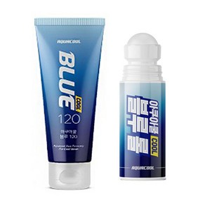 아쿠아쿨 블루 롤 100ml + 블루 젤 120ml 세트 상품, 1세트