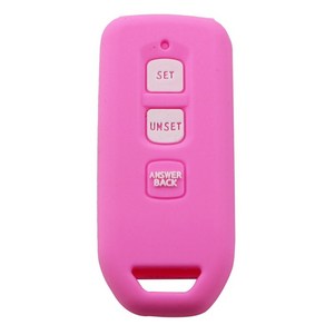 [호환] 3버튼 실리콘 오토바이 스마트 키 케이스 쉘 스쿠터 FOB Chiave 커버 혼다 뉴 Vaio 125 New Scoopy, 07 pink shell, 1개