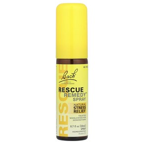 Bach 오리지널 꽃 요법 Rescue Remedy 스프레이 천연 스트레스 완화제 20ml(0.7fl oz), Bach오리지널꽃요법Rescu, 1개, 0.02l