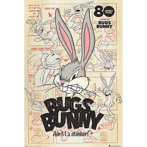 MAXI Poste 포스터 61x91 - 루니 툰 / Looney Tunes (Bugs Bunny Aint I a Stinke), 포스터만구매