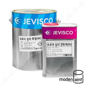 제비스코 프로아 실러 3kg 2액형 실내 에폭시 바닥재 하도 경화제 포함, 투명 (경화제 포함), 1개