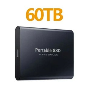 고속 솔리드 스테이트 드라이브 하드 드라이브 외장 휴대용 SSD 노트북 PC MAC 휴대폰용 USB 3.1 C 타입 2TB 정품 하드 디스크 60TB