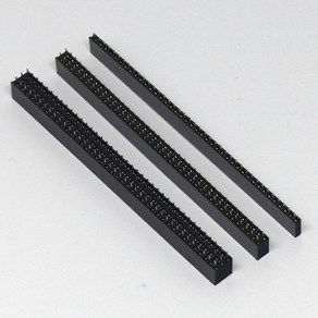 DIY파츠 핀헤더소켓 피치2.54mm 스트레이트 pin heade socket 40p, 1열, 1개