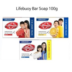 라이프부이 토탈 10 비누 LIFEBUOY SOAP 4sx100G, Lemon Fesh Ba, 4개, 100g