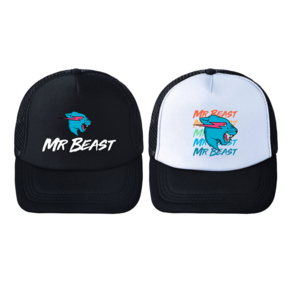 M Beast 미스터 비스터 흑백 사계절 키즈 야구 모자