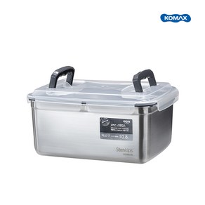 코멕스 스텐킵스 김치통 (핸들형 직10.8L) 스테인레스 밀폐용기, 스텐킵스 김치통 10.8L, 1개, 1개입