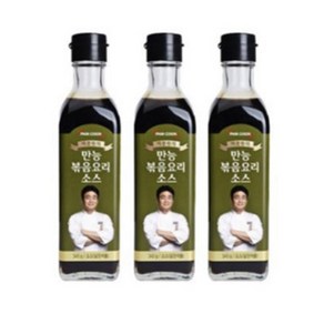 백쿡 백종원 만능 볶음요리 소스, 340g, 3개