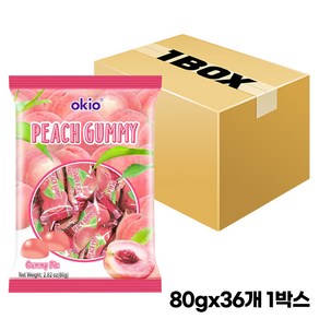 낱개포장젤리 오키오 피치 구미, 2880g, 2개