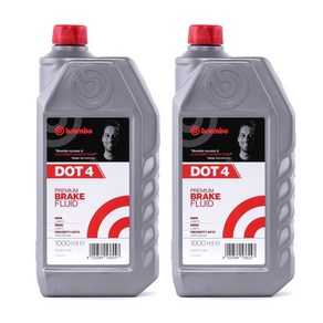 브렘보 브레이크액 오일 DOT4 1000ml, 2개, 단품