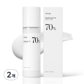 아누아 어성초 70 피부진정 데일리 로션, 200ml, 2개