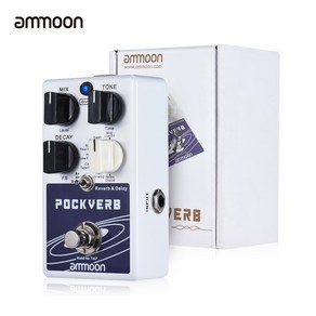 Ammoon POCKVERB 기타 이펙터 페달, 1개