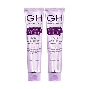 GH 그레이트헤어 스팀 클리닉 스칼프 헤어에센스 트리트먼트 이찬석 110ml 2개