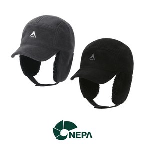 [백화점 매장판] 네파 NEPA 귀돌이 남여공용 등산 아웃도어 낚시 캠핑 겨울 털 캡모자, 다크 블랙