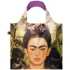 LOQI 로키 에코백 FK.SP.R FRIDA KAHLO Self Potait with Hummingbid Recycled Bag 옐로우