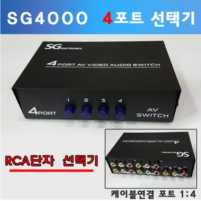 해밀전자 SG-4000 선택기 RCA 셀렉터 스위치