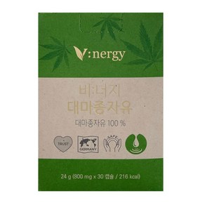 비너지 대마종자유 800mg 30캡슐, 1개