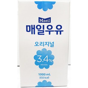 흰우유(매일유업 1L 멸균 1k) X6 냉동은행 소화가잘되, 6개