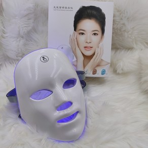 미용기기 알리 led 마스크 7가지 색상 피부 케어 기기, 터치칠색광안면미용기고급스러움