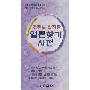 한자어 한자말 얼른찾기사전 [반양장], 교학사(단)