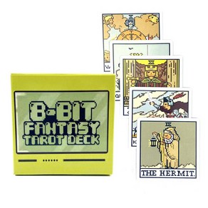 귀여운 타로 8 Bit Fantasy Taot Decks 8비트 픽셀 타로 도트아트, 타로카드, 1개