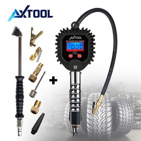 AXTOOL LCD 타이어 게이지 공기압 측정기 디지털