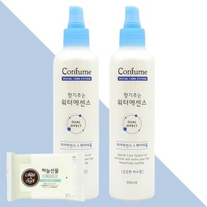 과일나라 컨퓸 향기주는 워터에센스 은은한비누향 252ml 2개(+하늘선물 물티슈 10매), 2개