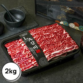 설렘한입 LA갈비 2kg 블랙앵거스 초이스등급 꽃갈비 선물세트, 1개