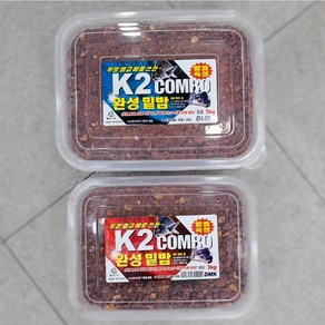 [패밀리낚시] 밑밥용 K2 콤보 완성밑밥 집어제 3kg 5kg 감성돔밑밥 크릴 찌낚시, 1세트, 5L