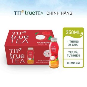 TH TRUE TEA 베트남 음료 주스  베트남 리치 티  리치 TH TRUE TEA, 24개, 350ml