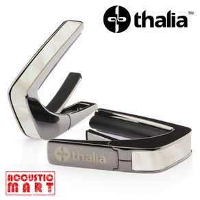 Thalia 탈리아 카포 블랙 크롬 Capo with White Mothe of Peal Inlay / Black Chome CB200, 1개